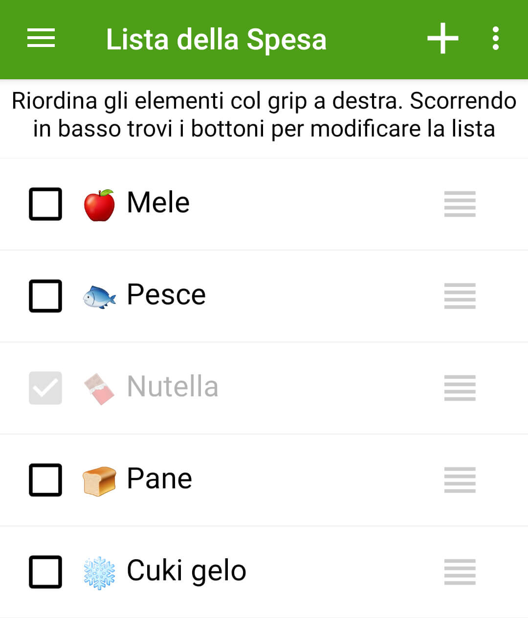 10 App e Giochi Android Imperdibili per quest'inverno lista della spesa in italiano