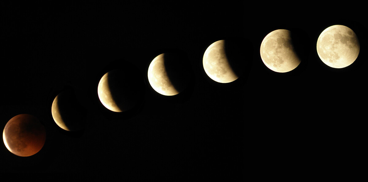 come fotografare la luna con il cellulare eclisse fasi