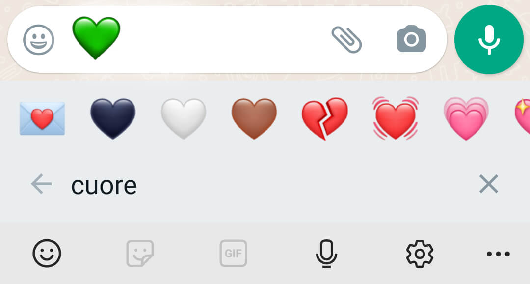 cuori whatsapp significato cuore bianco rosso viola verde nero giallo come ricercare tutti i cuori whatsapp