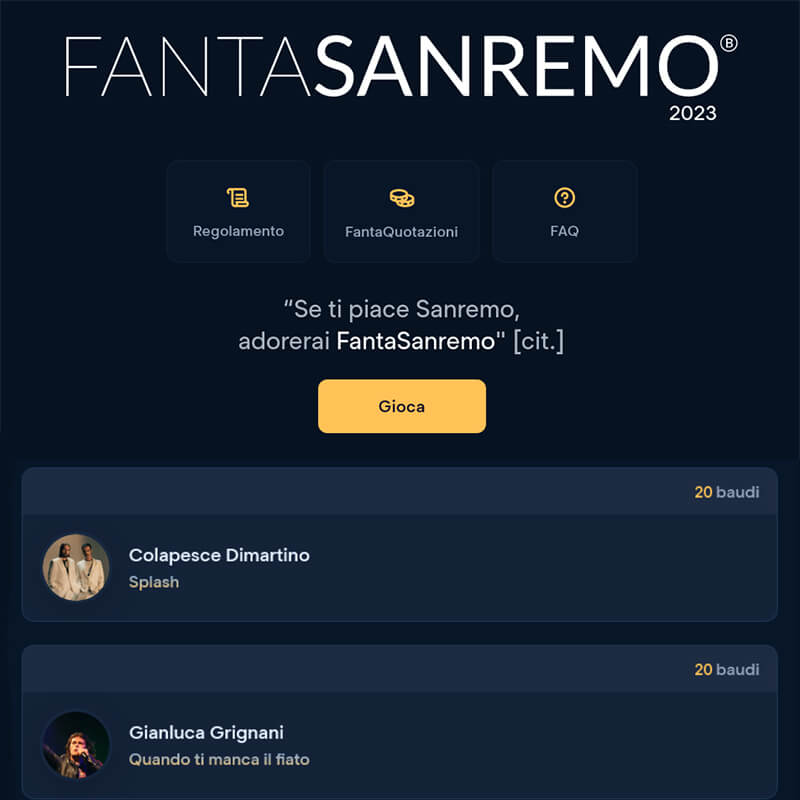 FantaSanremo 2023: come vivere il Festival di Sanremo da vero protagonista