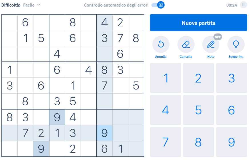 sudoku online gratis gioca subito a sudoku gratis