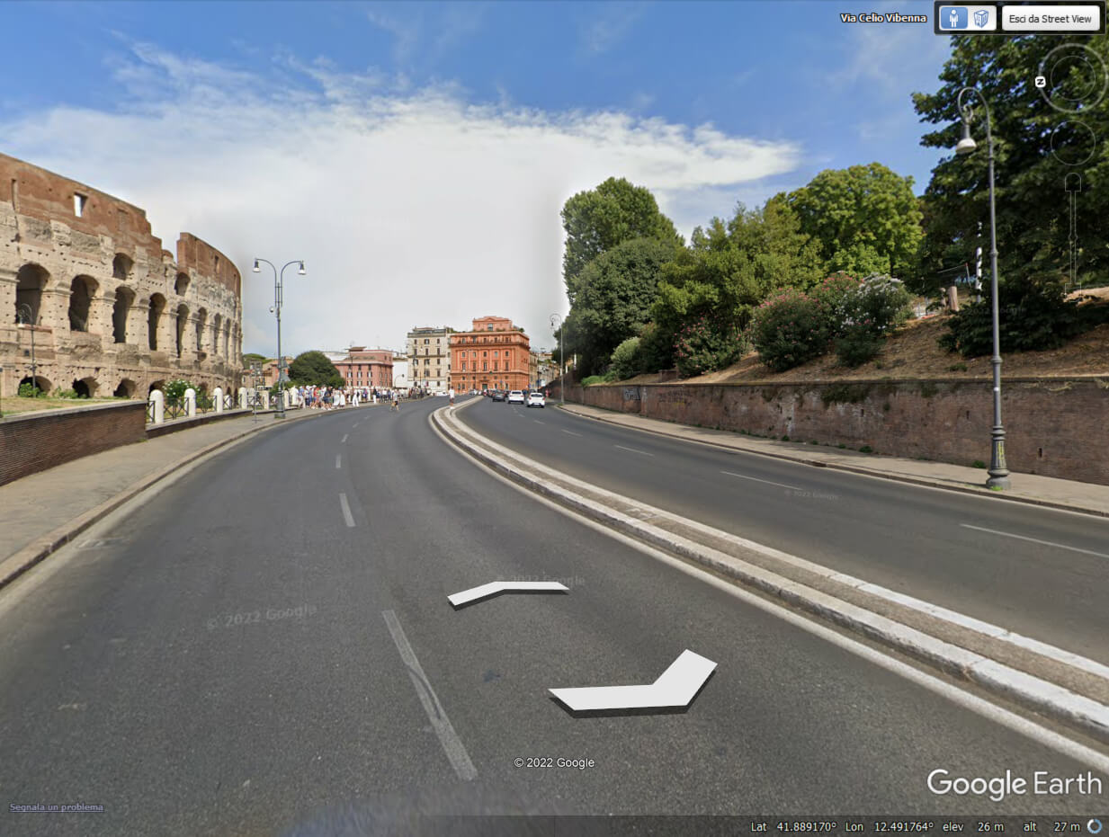 vedere casa mia dal satellite in tempo reale google earth roma colosseo street view