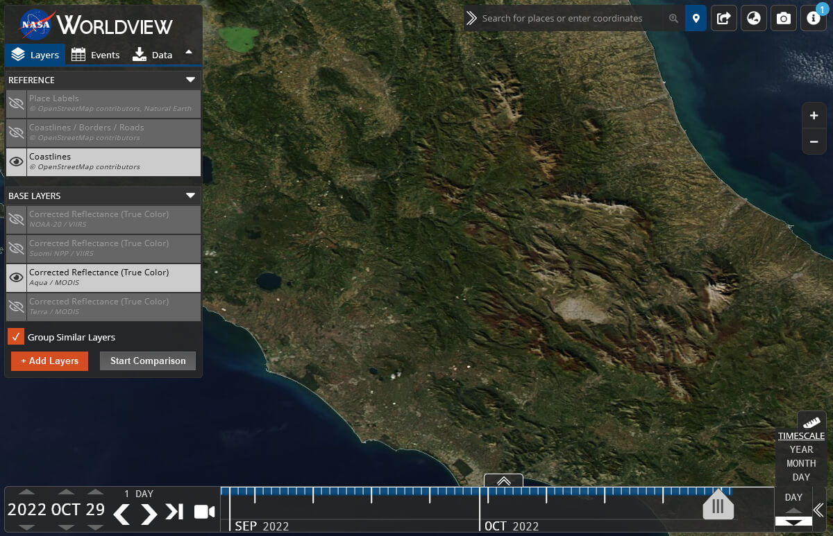 vedere casa mia dal satellite in tempo reale nasa world view2